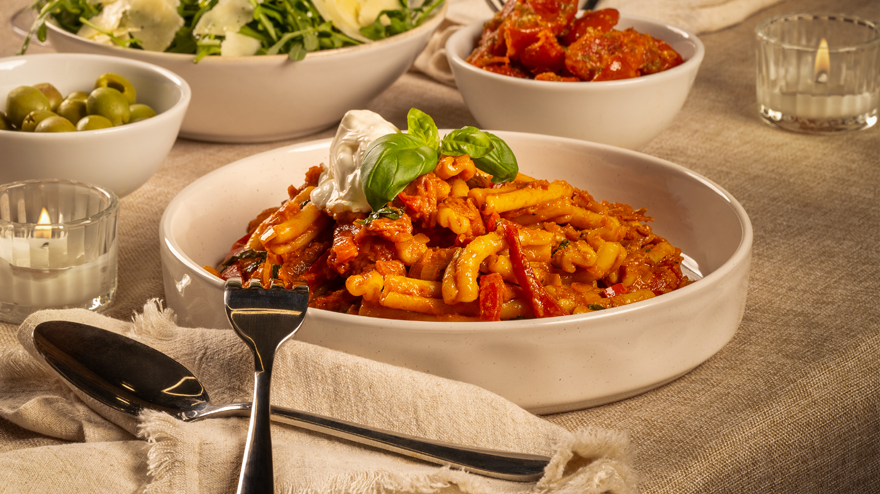 Spicy Salami and Nduja Casarecce